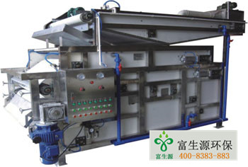 Vertical belt type filter press